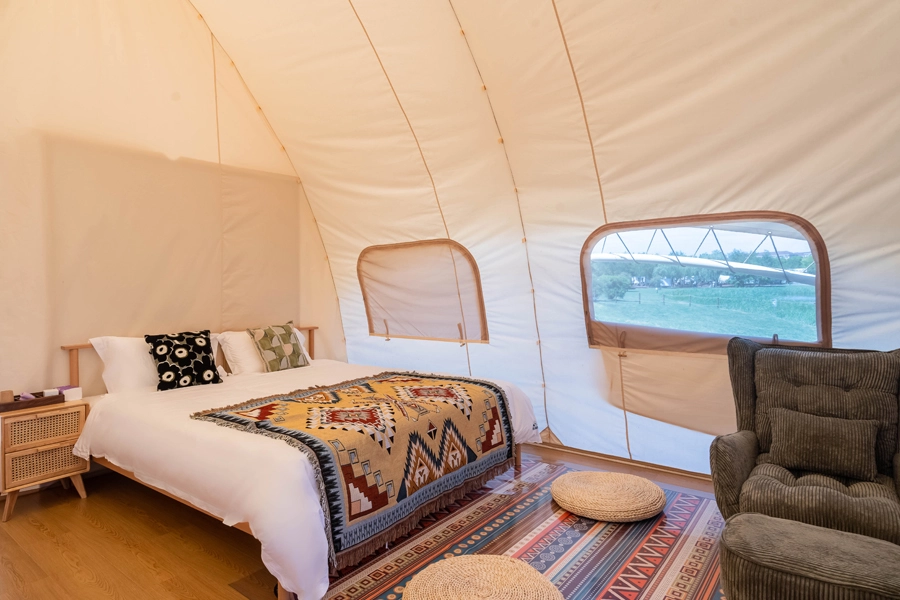 geodesic dome glamping tent