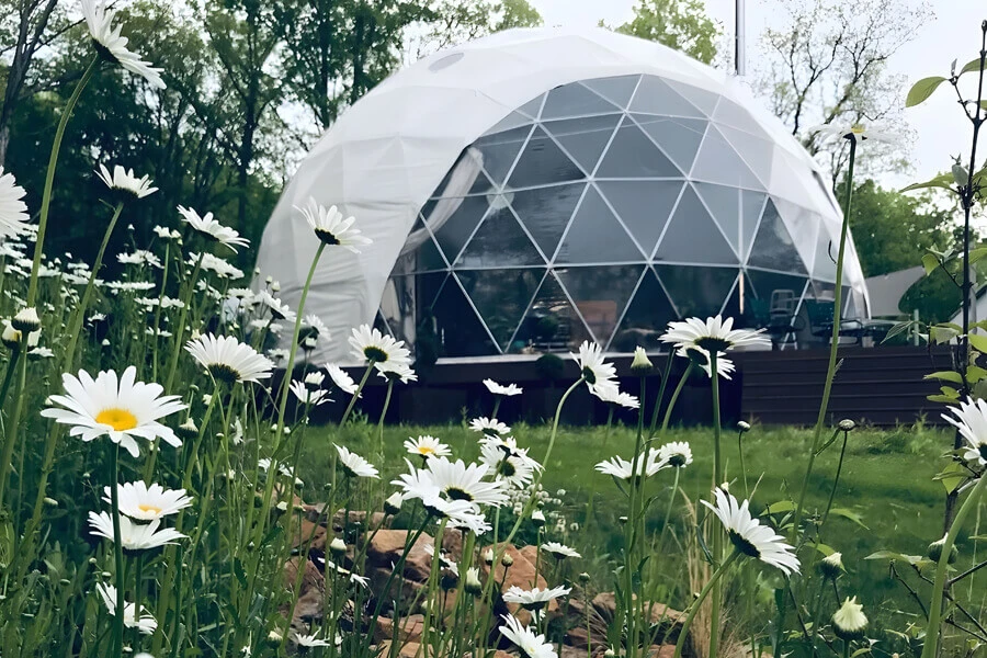 dome tent glamping