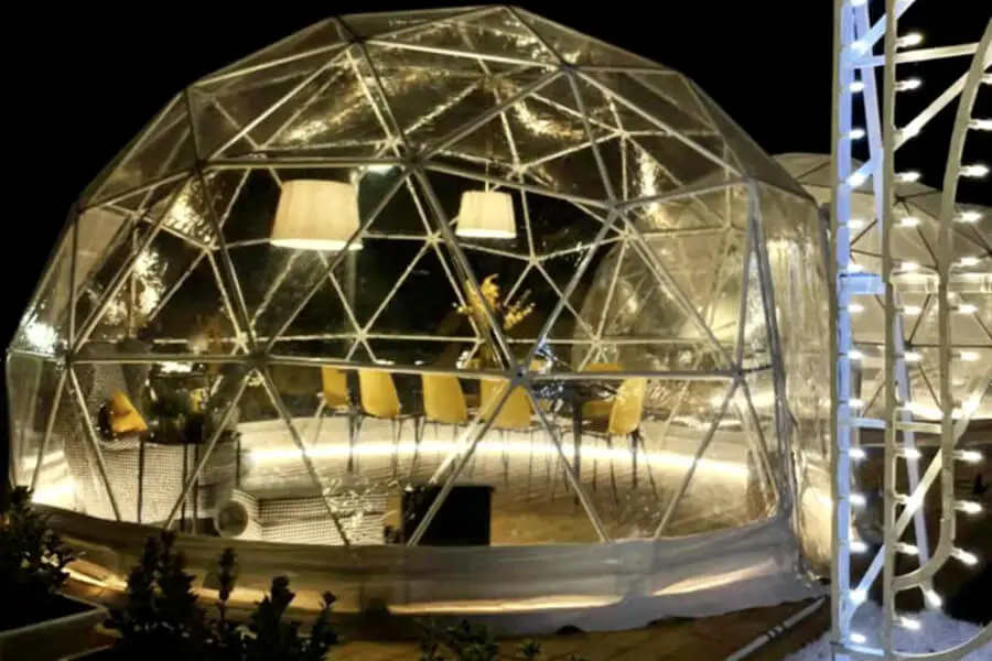 geodesic dome yurt