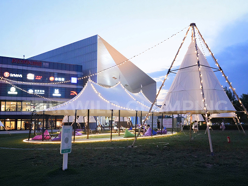 星野上 • 帐篷建筑案例 | 北京王府井城市露营基地