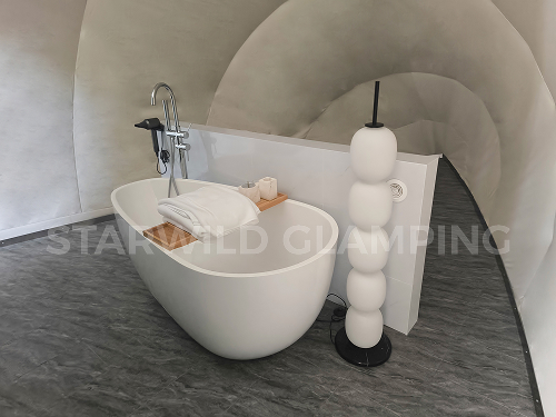 星野上 • 帐篷建筑案例 | 天津北辰曙光水镇心也私汤营地