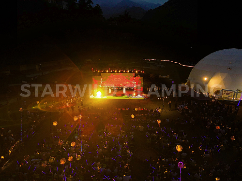 星野上 • 帐篷建筑案例 | 四川乐山温泉山庄一森一拾营地