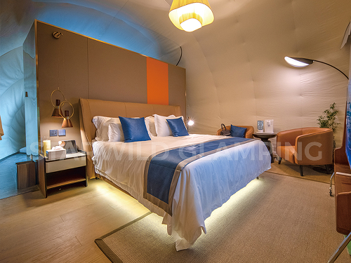 星野上 • 帐篷建筑案例 | 天津北辰曙光水镇心也私汤营地