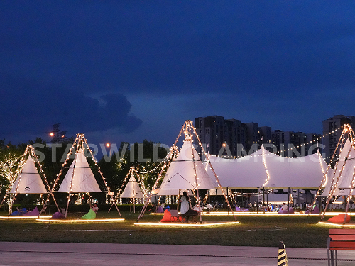 星野上 • 帐篷建筑案例 | 北京王府井城市露营基地