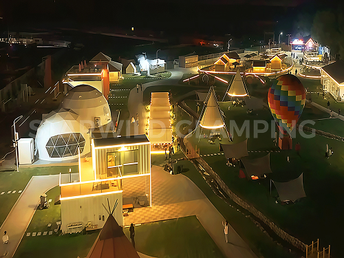 星野上 • 帐篷建筑案例 | 天津武清西西里露营萌宠乐园