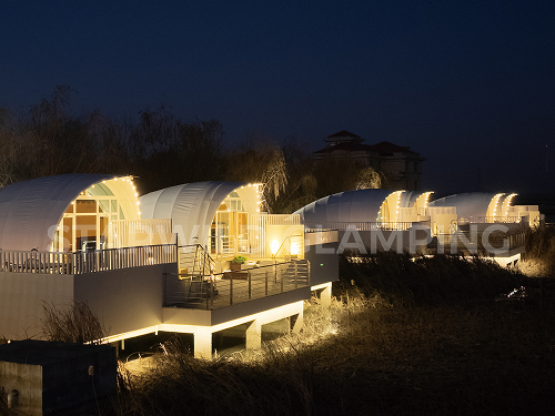 星野上 • 帐篷建筑案例 | 天津北辰曙光水镇心也私汤营地