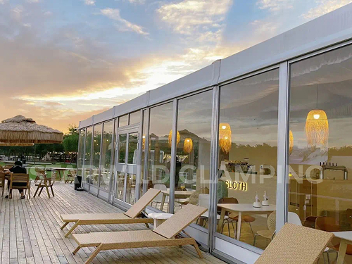 星野上 • 帐篷建筑案例 | 天津东丽在湖边度假营地