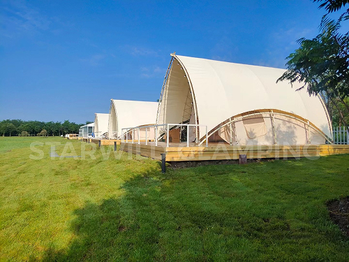 星野上 • 帐篷建筑案例 | 天津东丽在湖边度假营地