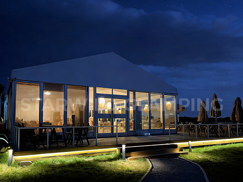 星野上 • 帐篷建筑案例 | 天津东丽在湖边度假营地