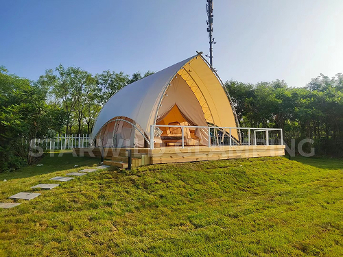 星野上 • 帐篷建筑案例 | 天津东丽在湖边度假营地