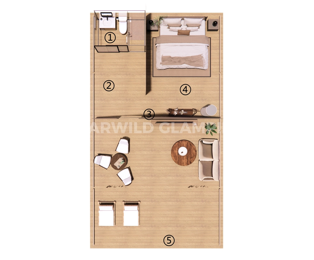 星居奢华帐篷 · 内部特点