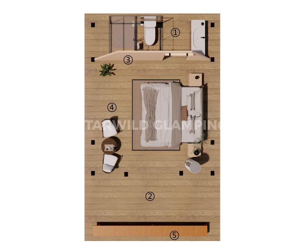 星燧奢华帐篷 · 内部特点