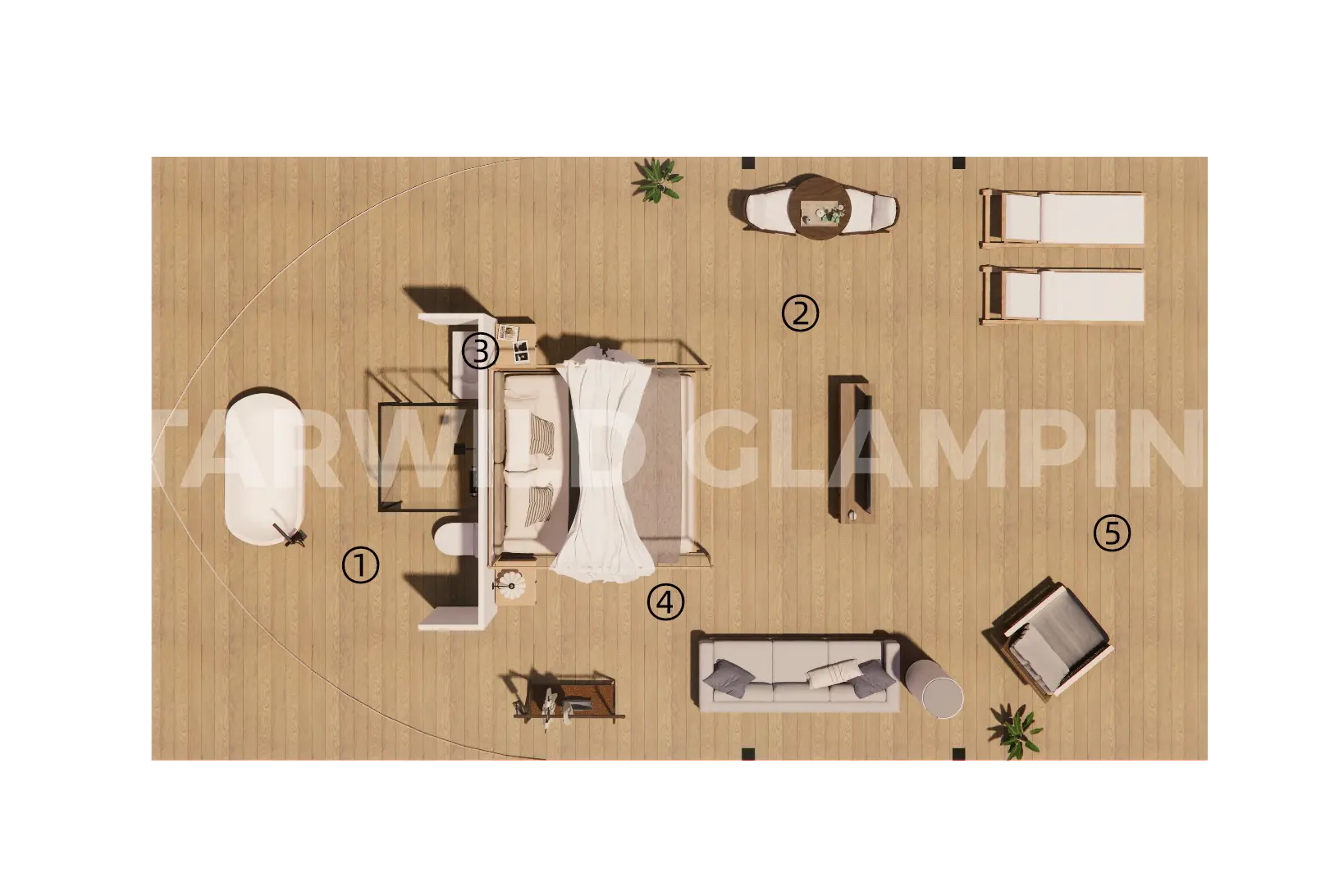 星链奢华帐篷 · 内部特点